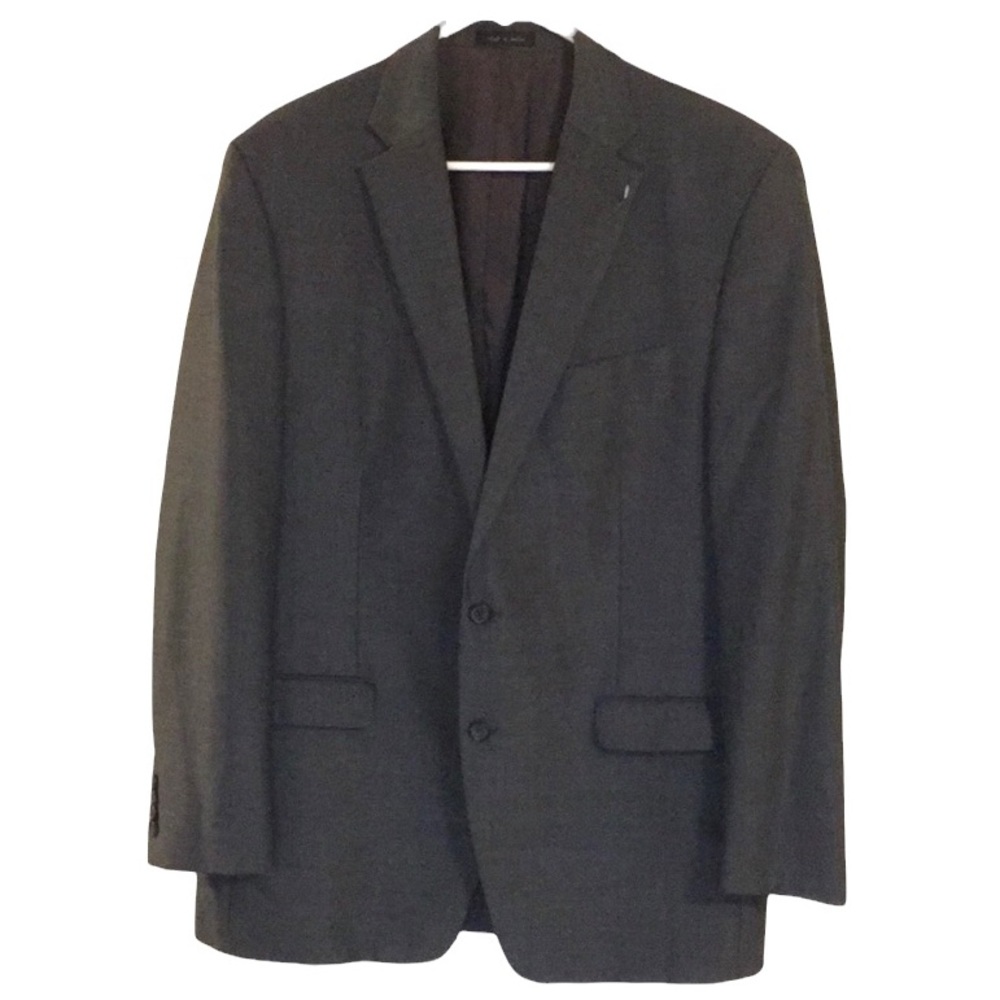 NWOT Lauren Ralph Lauren Gray Wool Mens Blazer Jacket size 44L